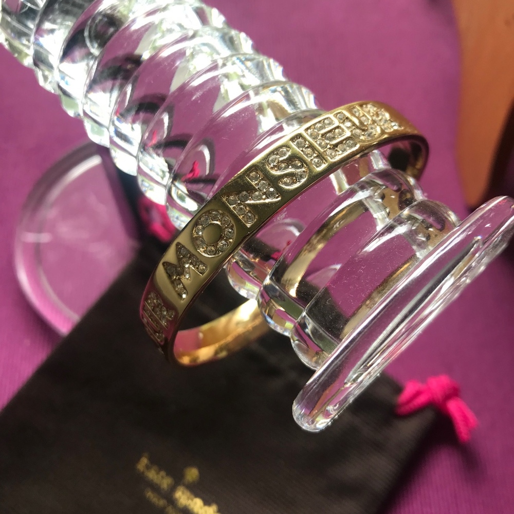 Kate Spade Idiom Bangle "Bonjour Monsieur" - Picture 3 of 4